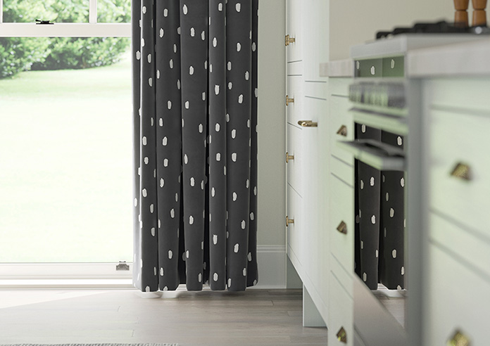 Ink Spots, Black and White - Made to Measure Curtains - Image 5